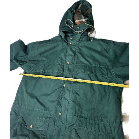 Vintage EDDIE BAUER Mountain Parka Men's XL Green Wool Lined Western Outdoors - Picture 5 of 9